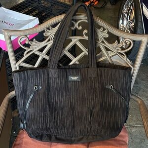 Victoria's Secret Textured Black Tote
